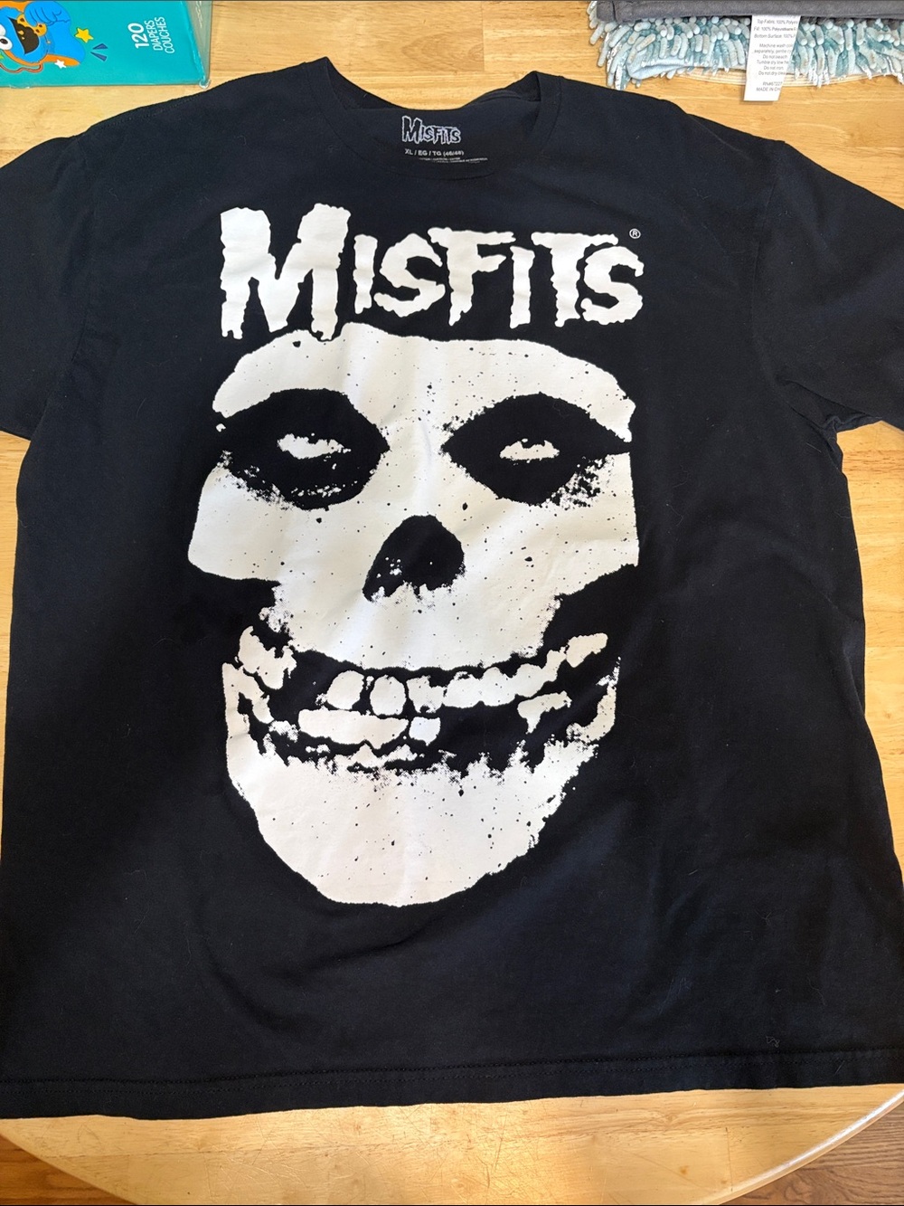 Men's Black Short Sleeve Graphic Tee - Skull Logo